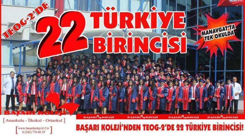 BAŞARI KOLEJİ’NDEN TEOG-2’DE 22 TÜRKİYE BİRİNCİSİ! 