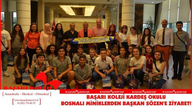 BAŞARI KOLEJİ İLE BOSNA'LI ÖĞRENCİLERDEN BAŞKAN SÖZEN’E ZİYARET!