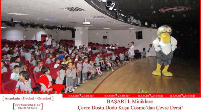 BAŞARI\'LI MİNİKLERE ÇEVRE DOSTU DODO KUŞU COSMO\'DAN ÇEVRE DERSİ!