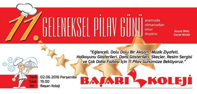 BAŞARI KOLEJİ 11.GELENEKSEL PİLAV GÜNÜ!