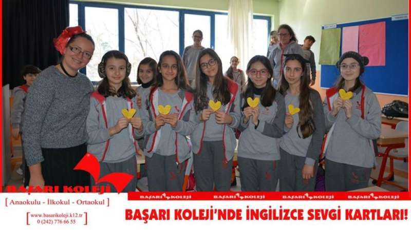 BAŞARI KOLEJİ’NDE İNGİLİZCE SEVGİ KARTLARI!