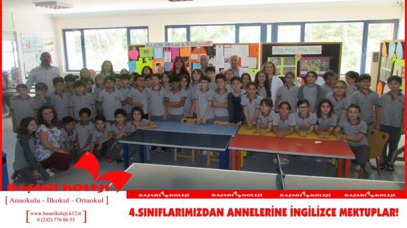  4.SINIFLARIMIZDAN ANNELERİNE İNGİLİZCE MEKTUPLAR!