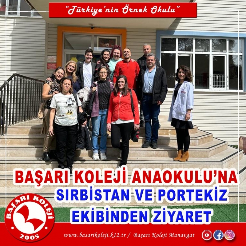 ANAOKULUMUZA SIRBİSTAN VE PORTEKİZ EKİBİNDEN ZİYARET ERASMUS KEA2 PROJESİ