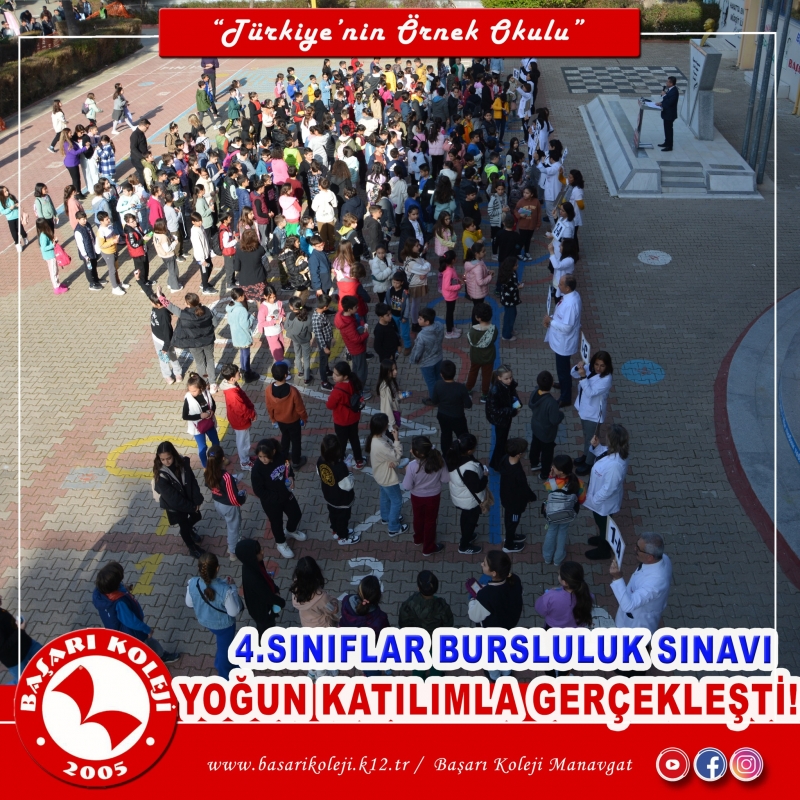 BURSLULUK SINAVIMIZI YOĞUN KATILIMLA BAŞARIYLA GERÇEKLEŞTİRDİK