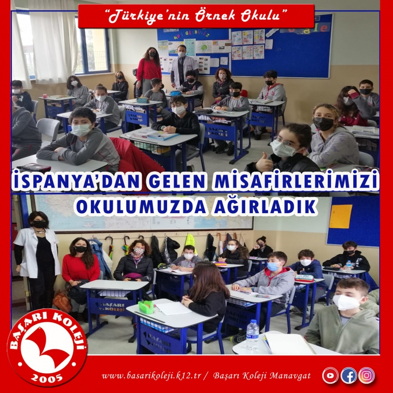 İSPANYA'DAN GELEN MİSAFİRLERİMİZİ AĞIRLADIK