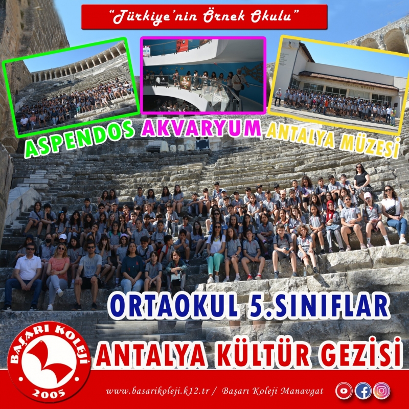 ORTAOKUL 5.SINIFLARIMIZIN ANTALYA KÜLTÜR GEZİSİ 