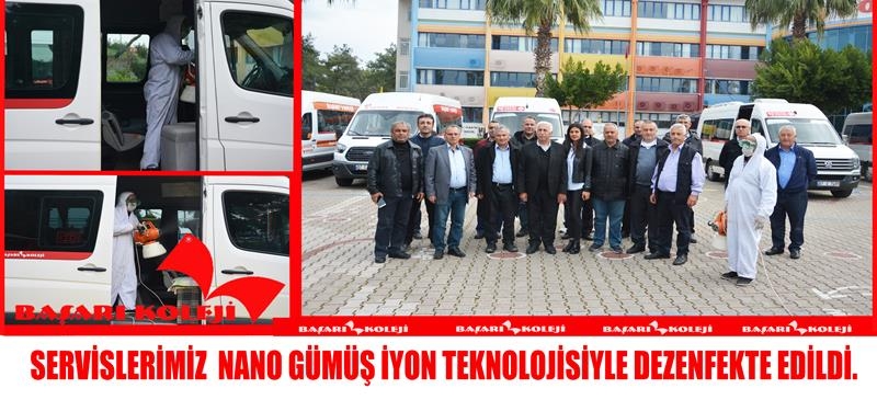 SERVİSLERİMİZ NANO GÜMÜŞ İYON TEKNOLOJİSİYLE DEZENFEKTE EDİLDİ.